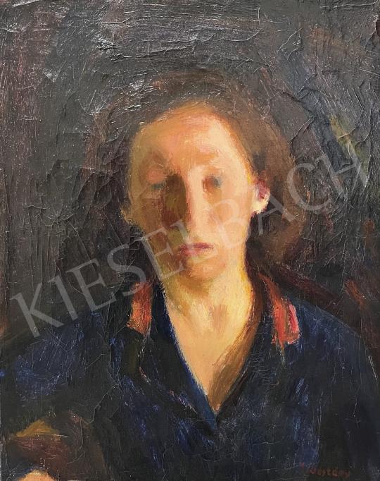 Eladó Ismeretlen festő - Fiatal lany arckepe festménye