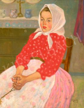 For sale  Kádár, Béla - Girl in Kerchief, between 1908-1910 's painting