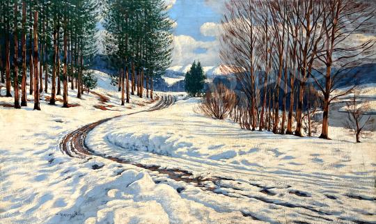  Olgyai, Viktor - Winter landscape painting
