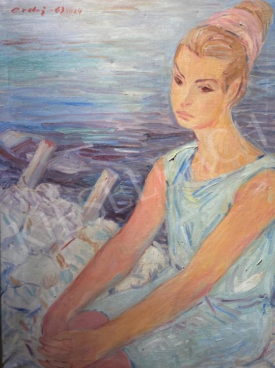 Eladó  Erdei Sándor - Elvágyódás (Balaton) 1963  festménye