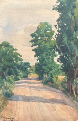 Ismeretlen festő - Árnyas út 1928 