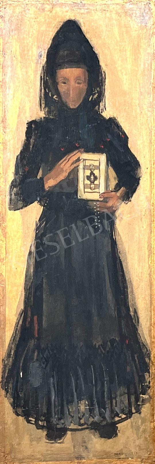 Eladó Mattioni Eszter - Nő Bibliával  festménye