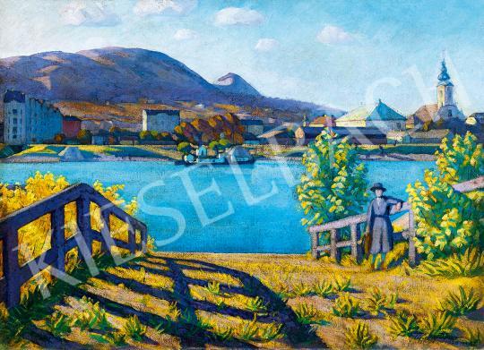 For sale  Tipary, Dezső - View of Óbuda (At the Comp, Purple Shadows) 1920 's painting