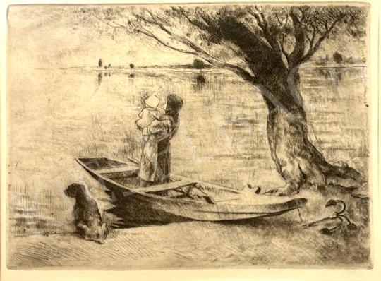  Szőnyi, István -  In a boat painting