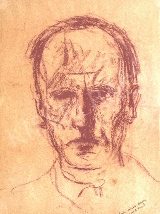  Bernáth, Aurél -  Self portrait painting