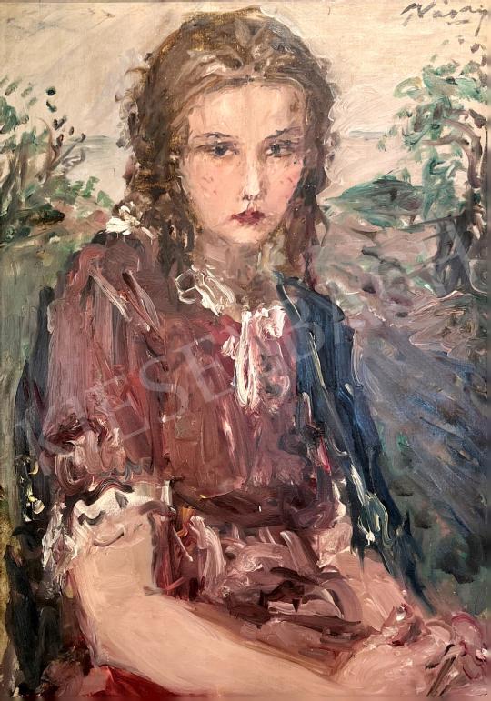 Eladó Náray Aurél - Fiatal lány  festménye