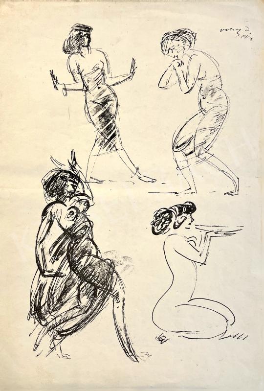  Vaszary János - Táncosnők 1912  festménye