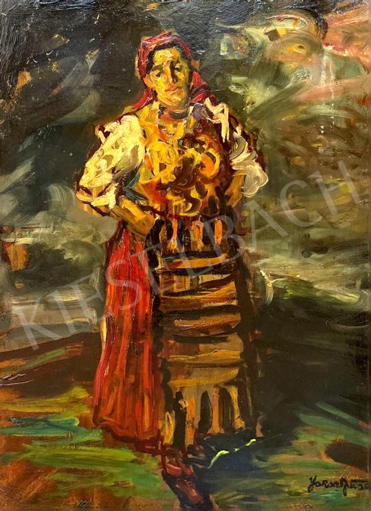 For sale Jaksa, István - Young woman in folk costume  's painting