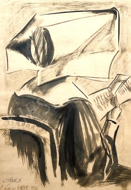 Eladó A. Tóth Sándor - Olvasó nő 1945  festménye