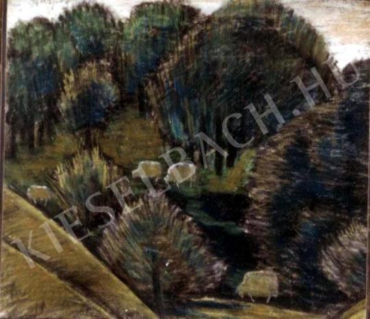 Nagy, István - Sheep on the Clearing painting