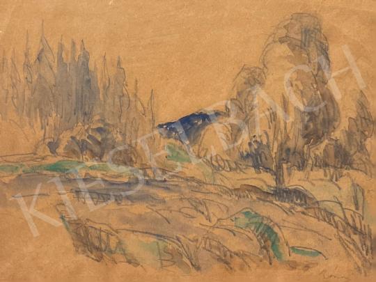 Rippl-Rónai, József - Spring landscape  painting