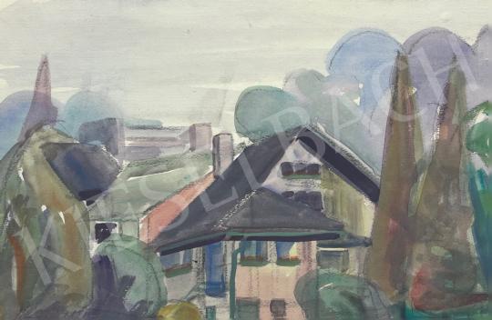 For sale  Kmetty, János - Roofs with foliage 1968  's painting