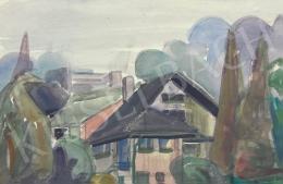  Kmetty, János - Roofs with foliage 1968  