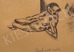  Perlrott Csaba, Vilmos - Female nude model 1910s  