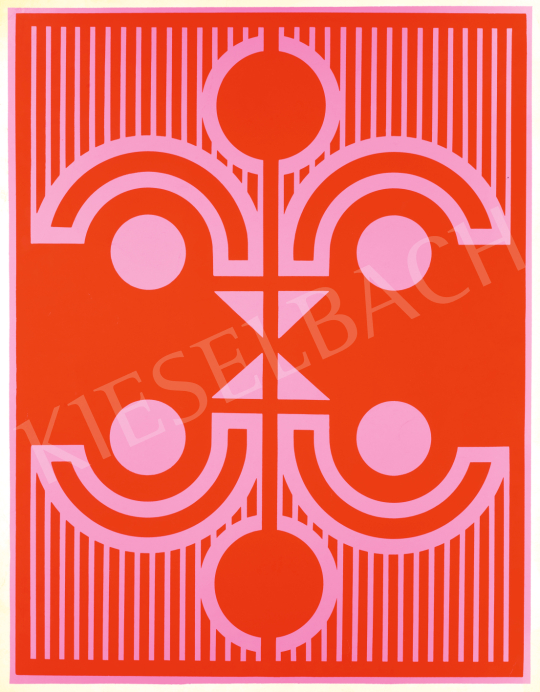  Bak Imre - Tükröződés (Piros-pink), 1976 | 2. Háború Utáni és Kortárs Művek Aukciója aukció / 3 tétel