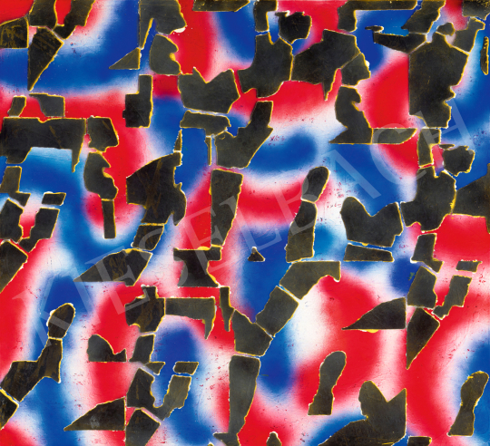  Mulasics László - Piros-kék kép (Viscum Album III.), 2000 | 2. Háború Utáni és Kortárs Művek Aukciója aukció / 18 tétel