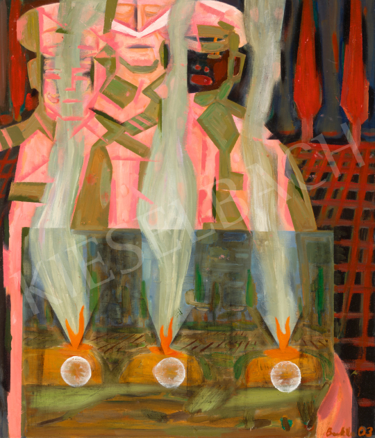  Bukta Imre - Tájképet tartó tisztek, 2003 | 2. Háború Utáni és Kortárs Művek Aukciója aukció / 40 tétel