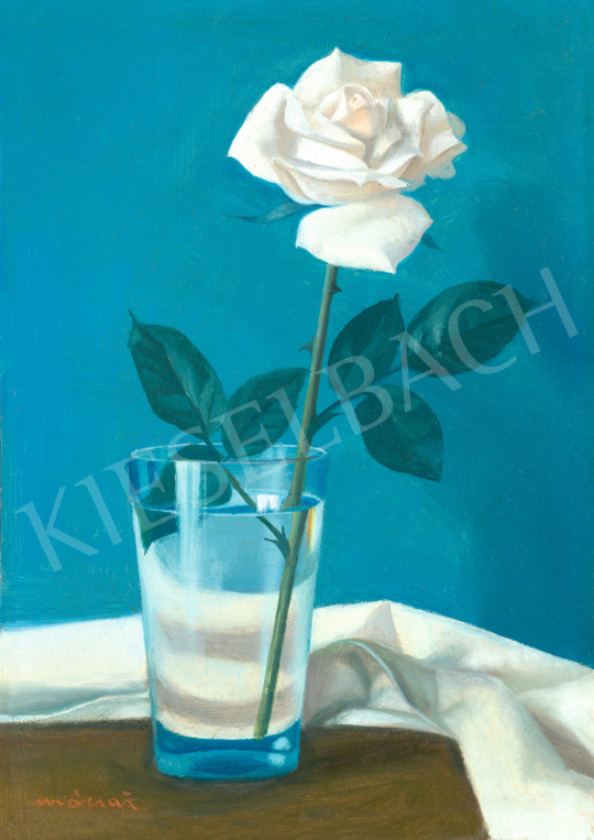Mácsai István - Fehér rózsa, 1970-es évek | 2. Háború Utáni és Kortárs Művek Aukciója aukció / 110 tétel