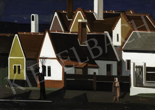 Ircsik, József - Houses (Hommage á Barcsay) painting