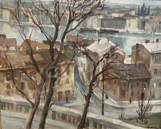 For sale Udvary, Pál - Budapest (View of the Danube and the Basilica from the first floor) 's painting