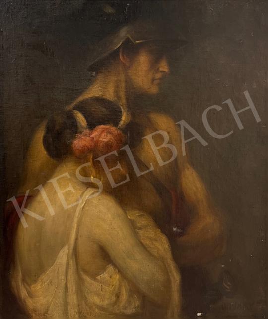 Eladó Ujváry Ignác - Római katona szerelmével  festménye