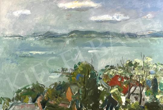 For sale  Szikra, János - Panorama of Lake Balaton with Badacsony, 1997  's painting