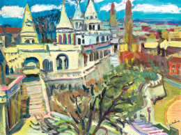 Schéner, Mihály - Walk in the Buda Castle (Budapest, Fisherman's Bastion) 