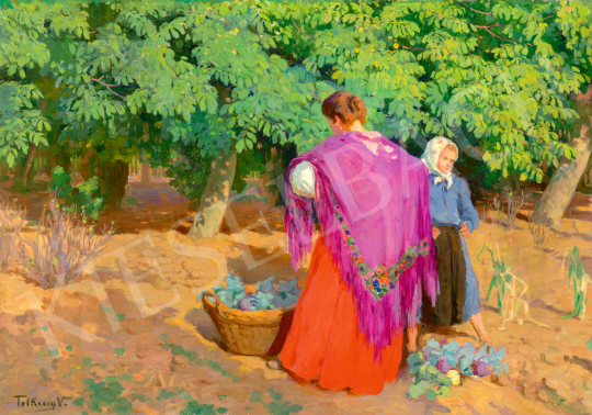 Telkessy Valéria - Lányok a nyári napsütésben, 1910 körül | 71. Tavaszi aukció aukció / 28 tétel