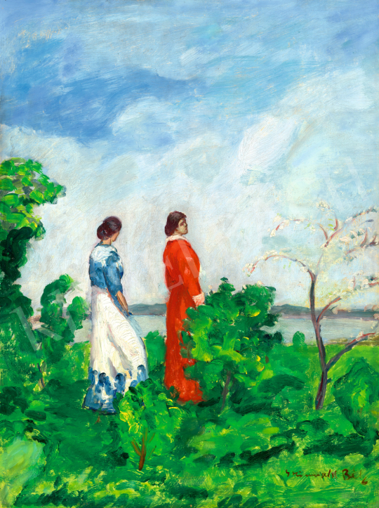  Iványi Grünwald, Béla - Walk along the Waterfront, 1910s | 71st Spring auction auction / 30 Lot