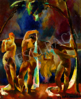 Aba-Novák, Vilmos - Bathing Women (Female Nudes), 1923 