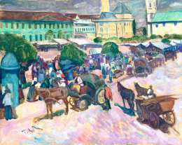 Tibor Ernő - Nagyvárad (Váradi főtéren), 1910 körül 
