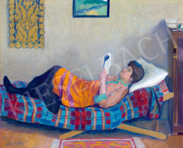  Csejtei Joachim, Ferenc - Interior with Reading Woman (Siesta), c. 1912 