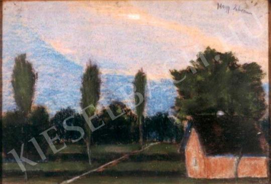 Nagy István - Táj kék éggel festménye