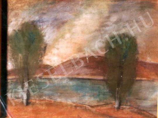 Nagy, István - Landscape at Lake Balaton painting
