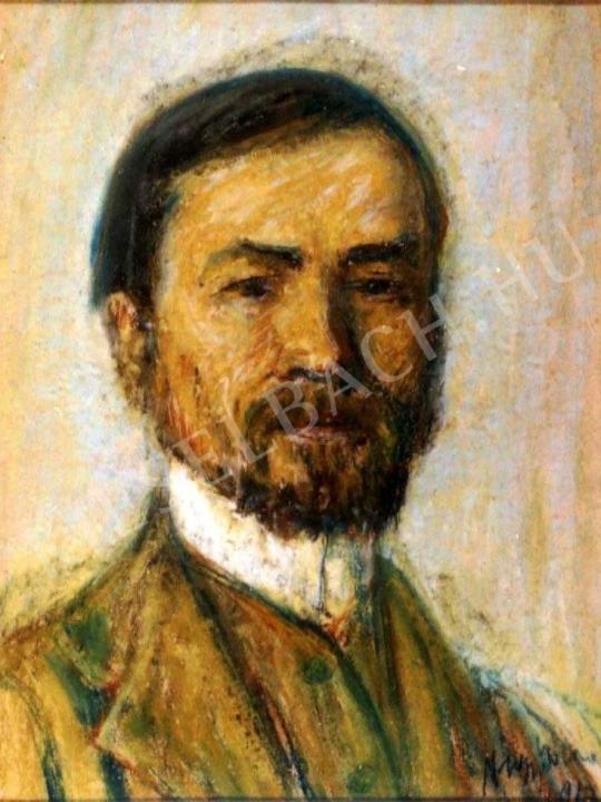 Nagy, István - Self-Portrait with Moustache and Beard painting
