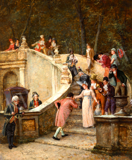 Kéméndy, Jenő - The Most Beautiful Lady of the Court, 1891 | 71st Spring auction auction / 94 Lot
