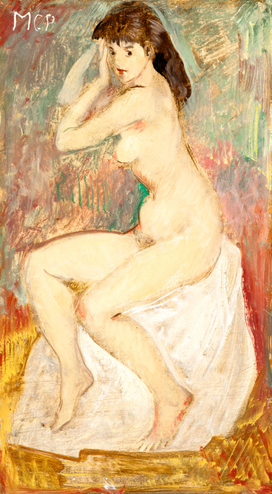  Molnár C., Pál - Sitting Nude | 71st Spring auction auction / 101 Lot