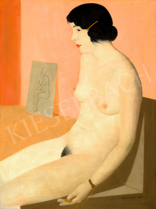  Kontuly Béla - Akt műteremben, 1934 | 71. Tavaszi aukció aukció / 102 tétel