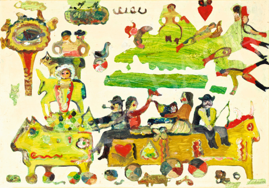 Schéner, Mihály - Playful Motifs, 1976 | 71st Spring auction auction / 108 Lot