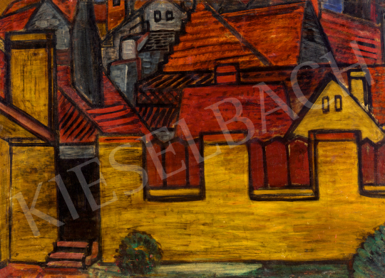  Barcsay Jenő - Szentendrei háztetők, 1930-as évek | 71. Tavaszi aukció aukció / 112 tétel