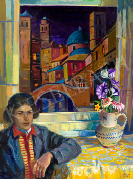  Bárkay Imre  - Önarckép műteremben (Olaszországba vágyódva), 1954 