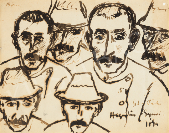 Rippl-Rónai, József - Faces, c. 1900 | 71st Spring auction auction / 175 Lot