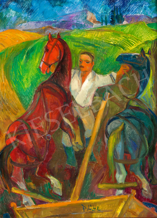  Páll, Lajos - Szekler Man with Horse | 71st Spring auction auction / 192 Lot