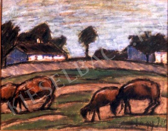 Nagy, István - Sheep Pasturing painting