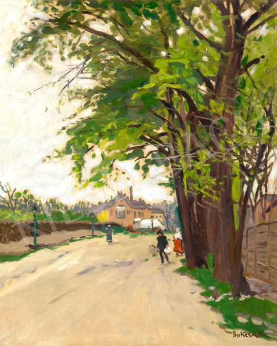  Berkes, Antal - Sunny Street, 1912 | 71st Spring auction auction / 199 Lot