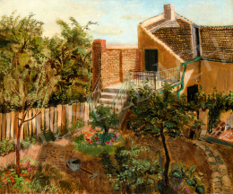 Biai-Föglein István - Kertben (Hátsó kert terasza), 1934 