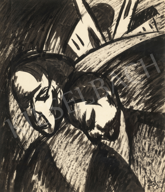 Schadl, János - Lovers, 1919 | 71st Spring auction auction / 245 Lot