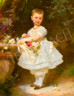 Liezen-Mayer, Sándor - Little Girl with Flowers 