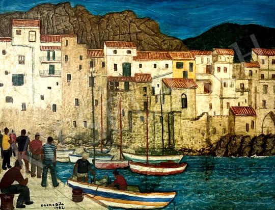  Czene, Béla jr. - Cefalu, 1972 painting