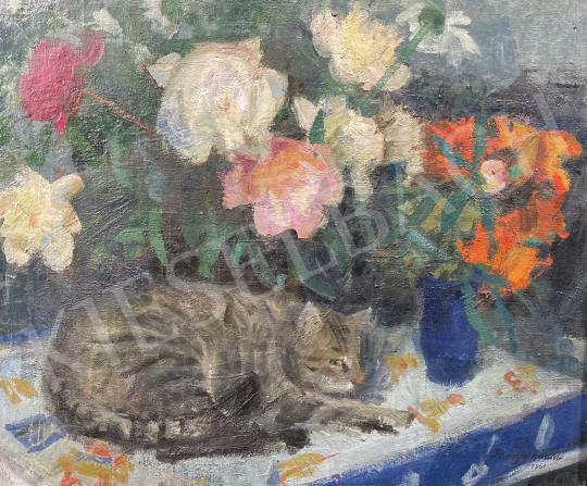 For sale  Zirkelbach, László - A Cat's Afternoon, 1961  's painting